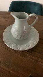 Mooie kan met bijpassend bord vissen, Ophalen, Zo goed als nieuw, Overige stijlen, Bord(en)