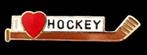 l love Hockey pin, Verzenden, Nieuw, Sport, Speldje of Pin