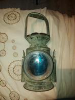 engelse spoorlamp 1944, rood/blauw glas, seinlamp, Ophalen of Verzenden, Landmacht, Engeland