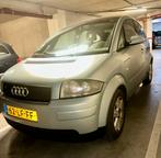 AudiA2,1.4 55KW.2002,Blauw,Panorama Airco, Electr ramen voor, Stof, 74 pk, 31 €/maand, 4 cilinders