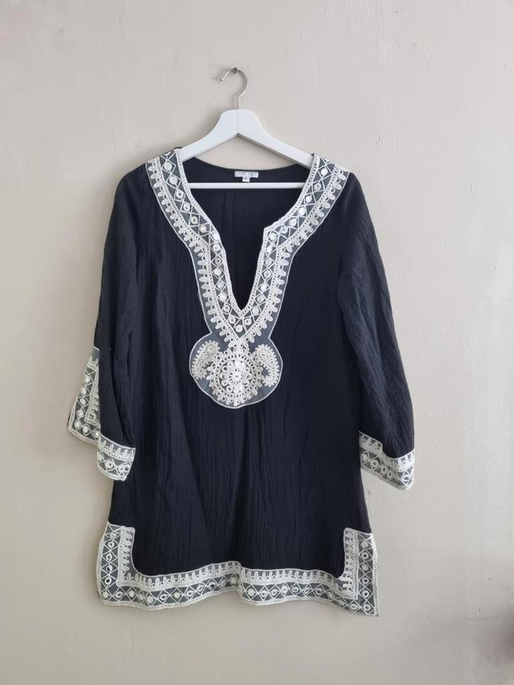 Zwarte tuniek Debbie Katz South Beach, maat L – als nieuw!, Kleding | Dames, Blouses en Tunieken, Zo goed als nieuw, Zwart, Ophalen of Verzenden