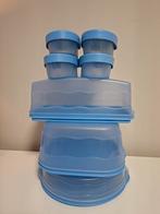 Blauwe Tupperware Set - Verschillende Maten, Ophalen of Verzenden, Zo goed als nieuw, Blauw, Bak of Kom