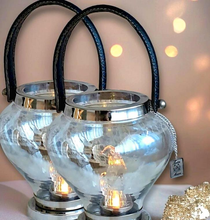 2 rivièra maison conolley hurricane, Huis en Inrichting, Woonaccessoires | Kandelaars en Kaarsen, Nieuw, Minder dan 25 cm, Overige materialen