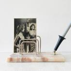 marmer vintage MidCentury BRIEVENSTANDAARD Deens natuursteen, Ophalen of Verzenden, Gebruikt