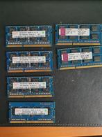 2GB Hynix + Kingston DDR3 PC3-10600S (6 modules), Gebruikt, Ophalen of Verzenden, Laptop, DDR3
