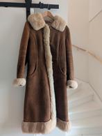 Vintage suède jas maat 36-38 s/m, Ophalen of Verzenden, Zo goed als nieuw, Maat 36 (S), Bruin