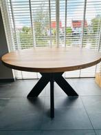 Eikenhouten Ronde Eettafel Kötter Living Carter 130x79x130, Huis en Inrichting, Ophalen, 100 tot 150 cm, Zo goed als nieuw, Vijf personen of meer