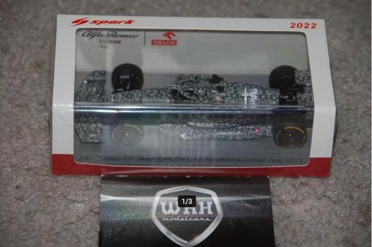 1:43 ALFA ROMEO C42 F1 KUBICA TEST SPARK S8519 WRH, Hobby en Vrije tijd, Modelauto's | 1:43, Zo goed als nieuw, Auto, Overige merken