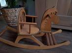 Vintage houten poppen hobbelpaard, 58cm lang, Ophalen of Verzenden, Gebruikt