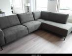 Donkergroen Hoekbank tekoop!, Huis en Inrichting, Ophalen, Zo goed als nieuw, Stof