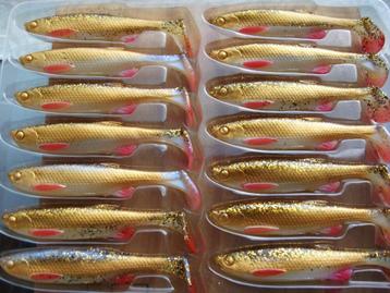 10 stuks Savage Gear 3D Fat Minnow T-Tail / roofvis shads  beschikbaar voor biedingen