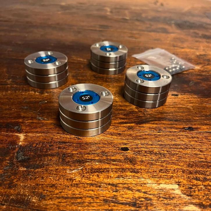 Ansuz Darkz S2T anti resonantie voetjes set (4 stuks) demo, Audio, Tv en Foto, Overige Audio, Tv en Foto, Zo goed als nieuw, Ophalen of Verzenden