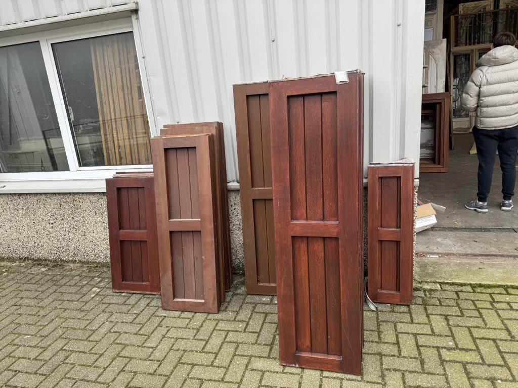 Prachtige Merbau raamluiken/ sierluiken, La belle porte, Jurgen.hoogenboezem@gmail.com, Overige typen, Zo goed als nieuw