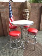 FIFTIES SIXTIES AMERIKAANSE BARKRUKKEN BEL AIR BARTAFEL, Ophalen, 60 tot 90 cm, Met voetsteun, Zo goed als nieuw