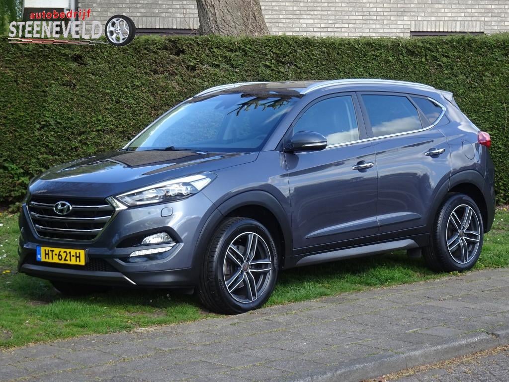 Hyundai Tucson 1.6 GDi Premium met Navi, Camera en Stoelverk, Keurmerk '100% Onderhouden', Gebruikt, 4 cilinders, 132 pk