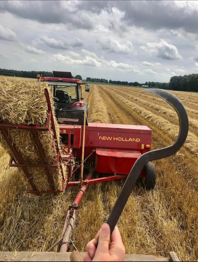 Ronde balen in folie en kleine pakken stro., Ophalen of Verzenden, Overige soorten