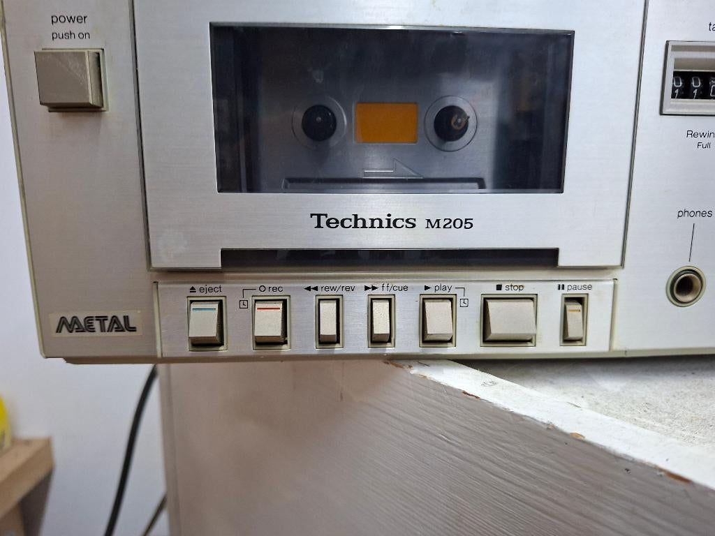 vintage technics enkele uitgebreide cassettedeck, Ophalen of Verzenden, Overige merken, Auto-reverse