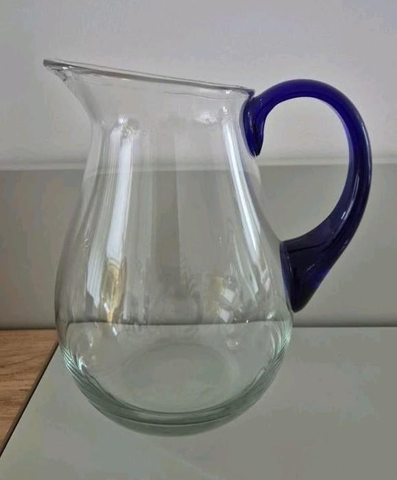 Mondgeblazen waterkaraf/ vaas NIEUW, Overige kleuren, Nieuw, Ophalen of Verzenden, Glas