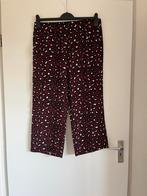 Bordeauxrode wijde broek met panterprint, maat 40/L S.Oliver, Kleding | Dames, Broeken en Pantalons, Maat 38/40 (M), Ophalen of Verzenden