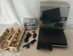 Boxed Sony Playstation 3 Slim + Games en Controller, Gebruikt, 320 GB, Ophalen of Verzenden, Met harde schijf