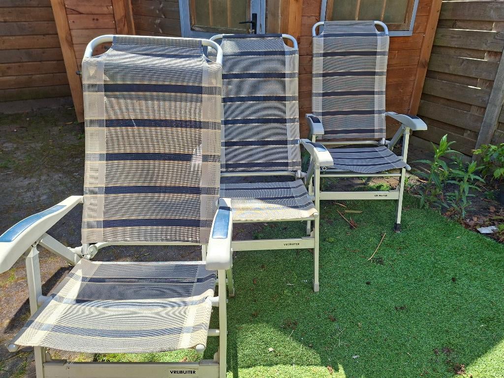 Kampeerstoelen / Campingstoelen Vrijbuiter 3 stuks, Ophalen, Gebruikt, Campingstoel