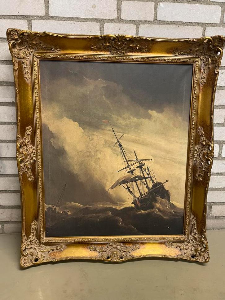 Schilderij op doek, Antiek en Kunst, Kunst | Schilderijen | Klassiek, Ophalen of Verzenden