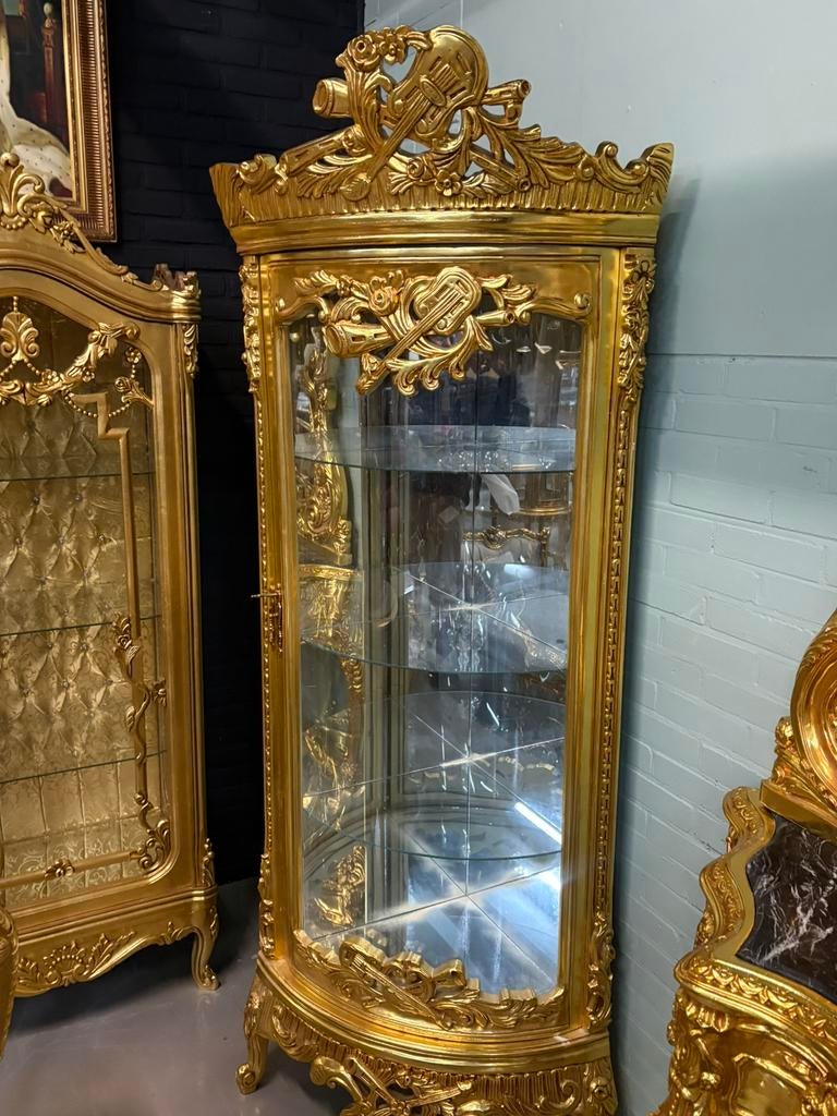 Hoekvitrine goud barok, Ophalen of Verzenden, Nieuw, 25 tot 50 cm, Minder dan 100 cm