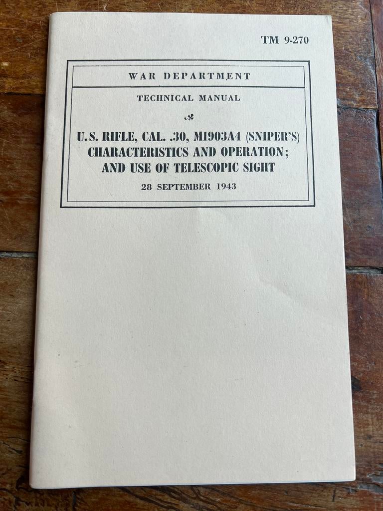Amerikaans voorschrift M1903A4 voorschrift sniper, Amerika, Ophalen of Verzenden