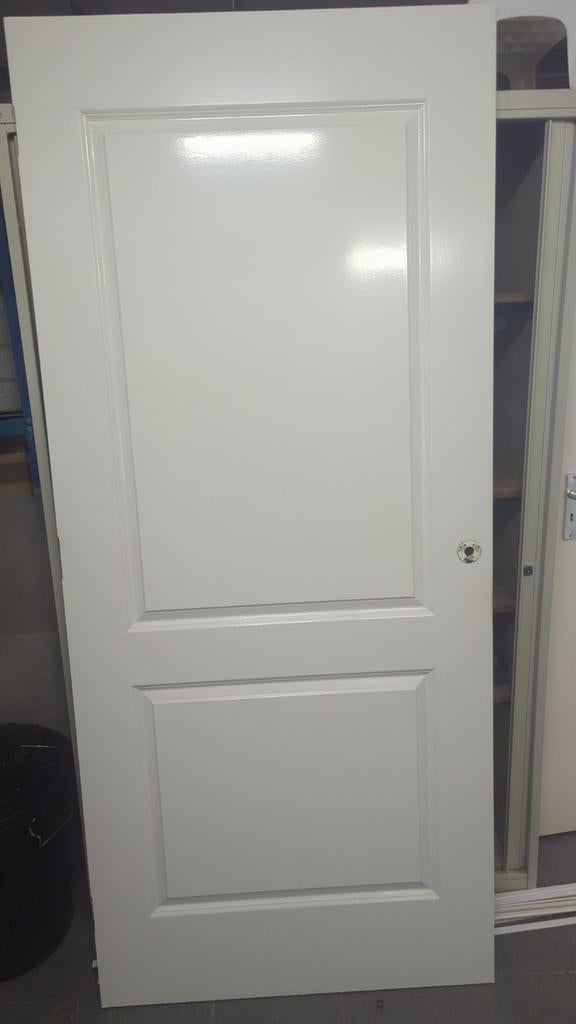 Witte binnendeur, gebruikt, 211x93 cm stomp 2x R 1x L, Doe-het-zelf en Verbouw, Deuren en Horren, Ophalen, Gebruikt, Binnendeur