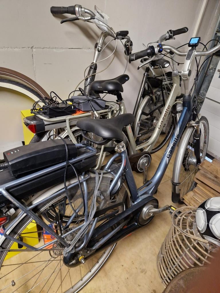 Gazelle elektrische fiets met defecte middenmotor, Fietsen en Brommers, Fietsonderdelen, Ophalen, Gebruikt, Gazelle