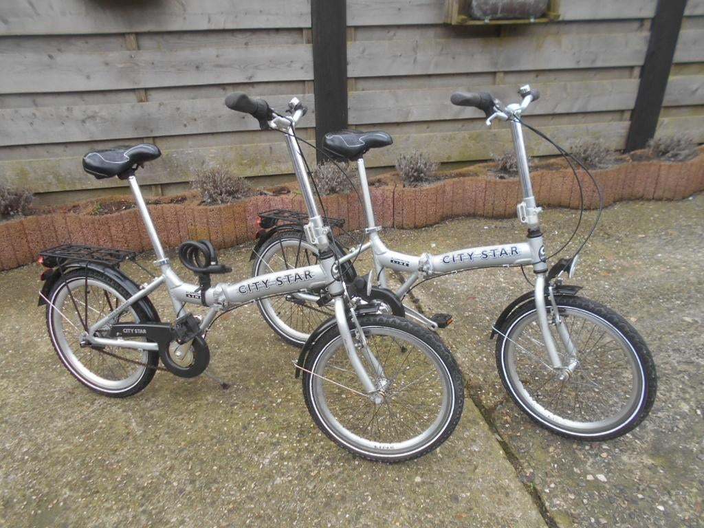 2  Rhino Vouwfietsen, Fietsen en Brommers, Fietsen | Vouwfietsen, Ophalen of Verzenden, Gebruikt, 16 tot 18 inch, Versnellingen