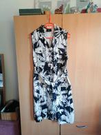 LINNEN JURK/GILET - ZWART/CREME-M-NIEUW, Maat 38/40 (M), Wit, Nieuw, Ophalen of Verzenden