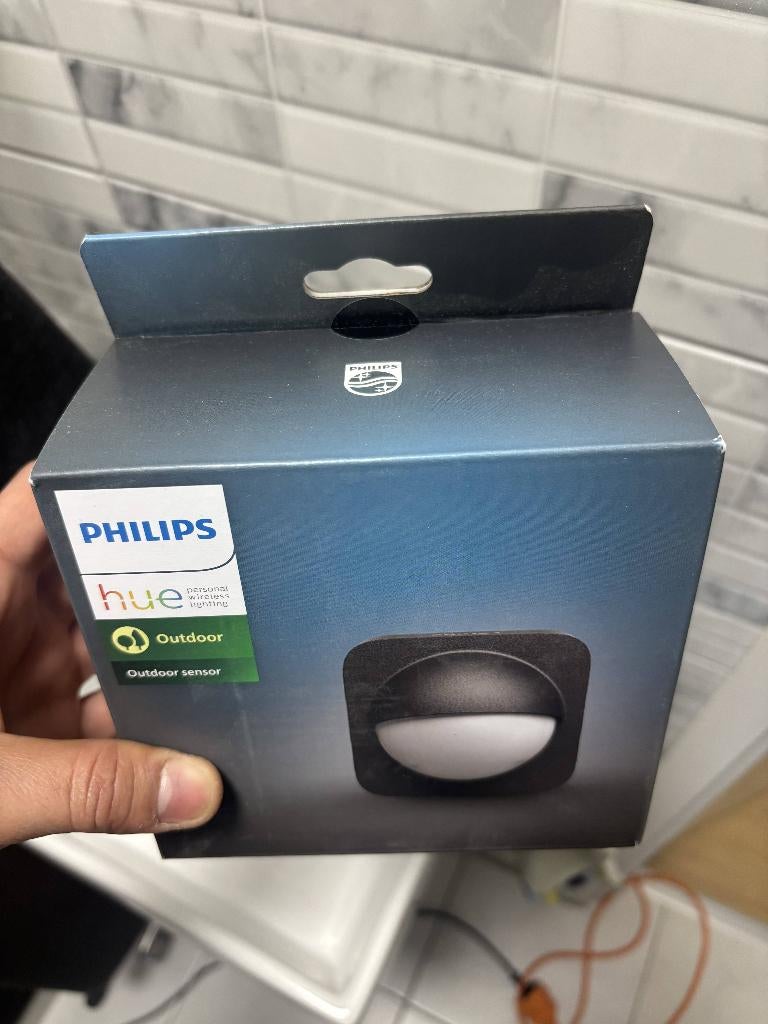 Phillips Hue Outdoor Sensor - Black, Ophalen, Nieuw, Overige materialen, Plafondspot of Wandspot