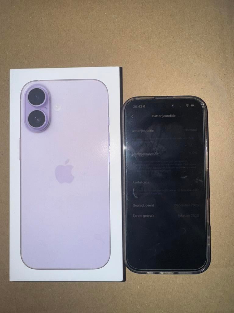 iPhone 17 256GB Lavendel – Zo goed als nieuw (2 maanden oud), Ophalen, Zo goed als nieuw, 256 GB