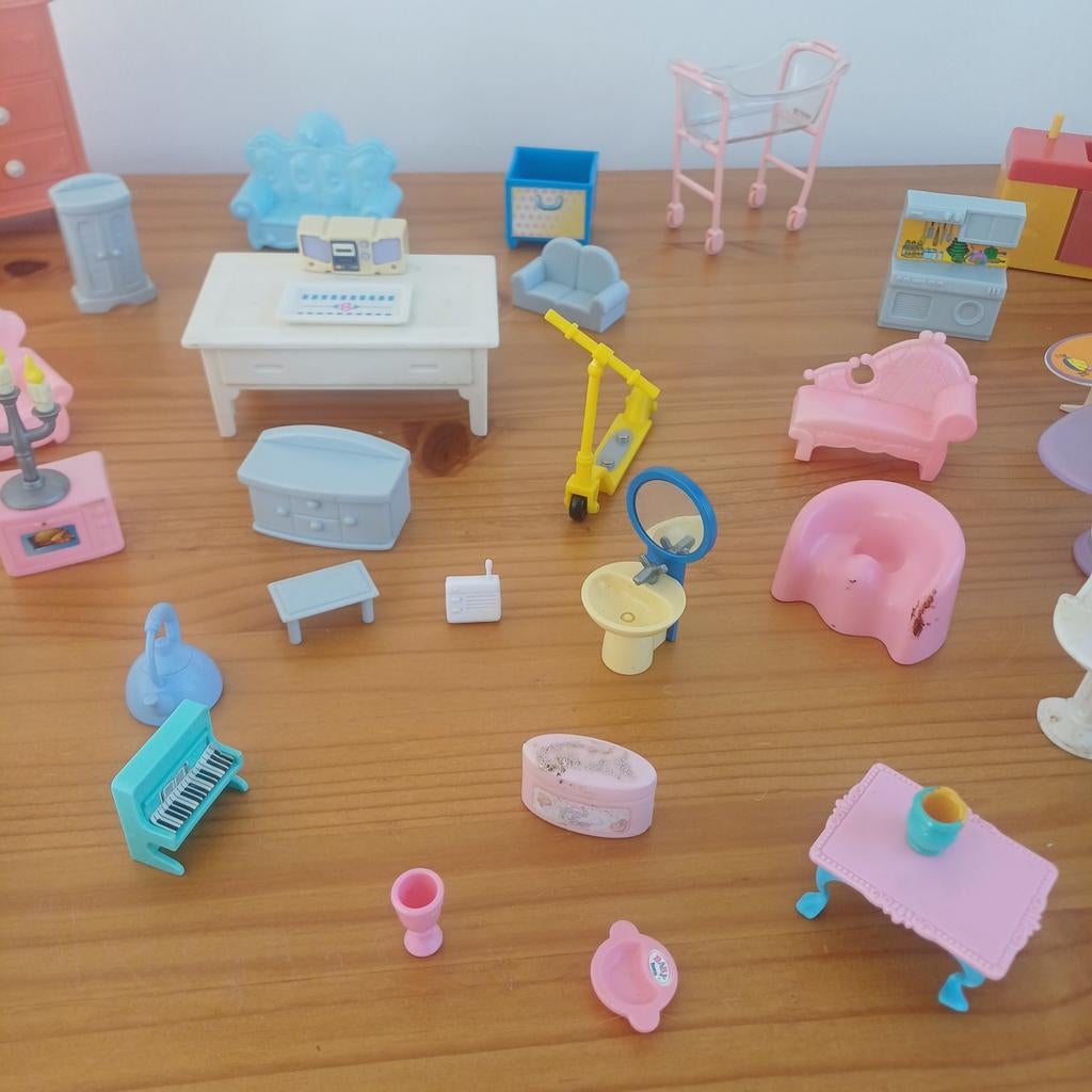 Poppenhuis meubeltjes, Ophalen of Verzenden, Gebruikt, Overige typen