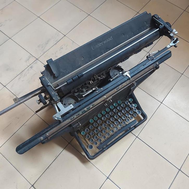 Zeldzame Underwood No. 3 typemachine 26 inch slede, Diversen, Typemachines, Gebruikt, Ophalen