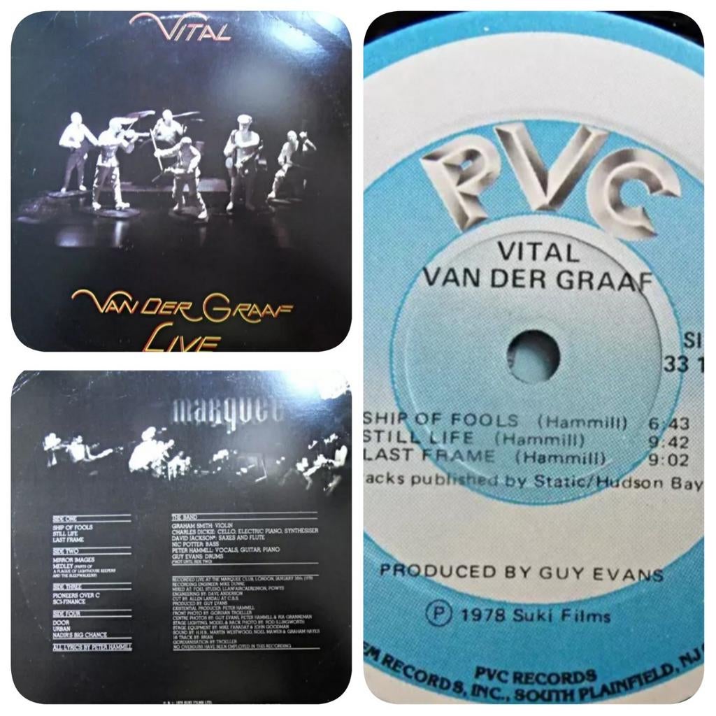 Van der Graaf Generator live-Vital 2lp USA persing PVC 1978, Ophalen of Verzenden, Gebruikt, 12 inch, Poprock