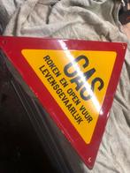 Emaille bord gas roken en open vuur levensgevaarlijk, Ophalen