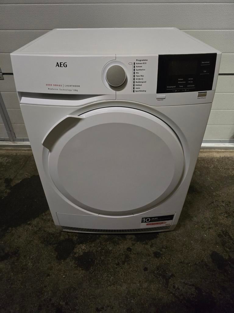 AEG 6000 series condensdroger, 6 tot 8 kg, Ophalen, Condens, 85 tot 90 cm