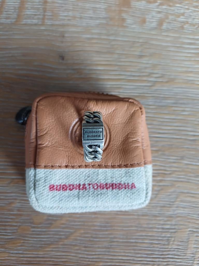 Buddha to Buddha ring maat 16 (type 541) inclusief tasje, Ophalen of Verzenden, Dame of Heer, Zilver, Zilver