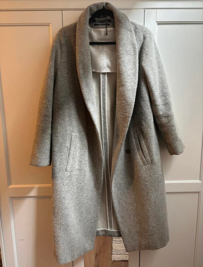 Marc O’Polo mantel, Kleding | Dames, Jassen | Winter, Ophalen of Verzenden, Zo goed als nieuw, Maat 36 (S), Grijs