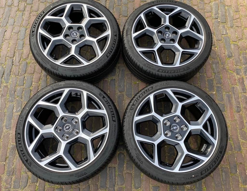 NIEUWE / demo 18” Opel Astra L velgen + Michelin zomerbanden, 18 inch, Banden en Velgen, Nieuw, Ophalen of Verzenden