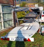 Laser zeilboot met triple trailer en accessoires, Watersport en Boten, Open zeilboten, Ophalen, Geen motor, Gebruikt, Minder dan 3 meter