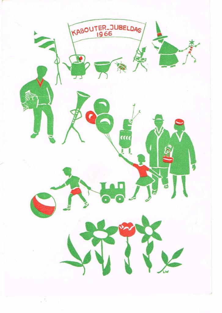 scouting kaart kabouters Jubeldag 1966 - 50 jaar, Verzamelen, Scouting, Ophalen of Verzenden, Zo goed als nieuw, Overige typen