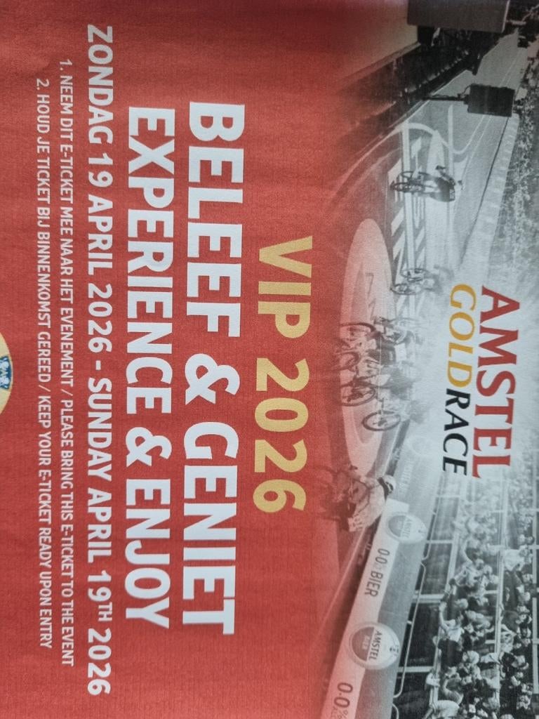 3 mooie vipkaarten beleef en geniet, Tickets en Kaartjes, Twee personen