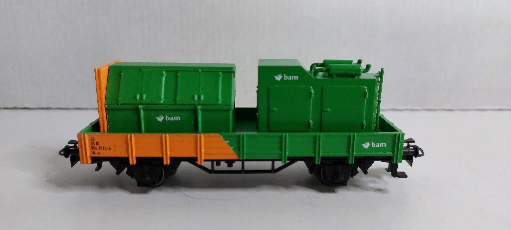 Bam Bakwagon met Generator en Afsluitbare Container (03), Hobby en Vrije tijd, Modeltreinen | H0, Wisselstroom, Wagon, Ophalen of Verzenden