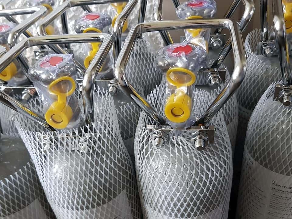 Nieuwe C02 flessen 500gr/2kilo hervulbaar + vullen Tilburg, Ophalen, Hobbyaquarium, 5011he, Nieuw