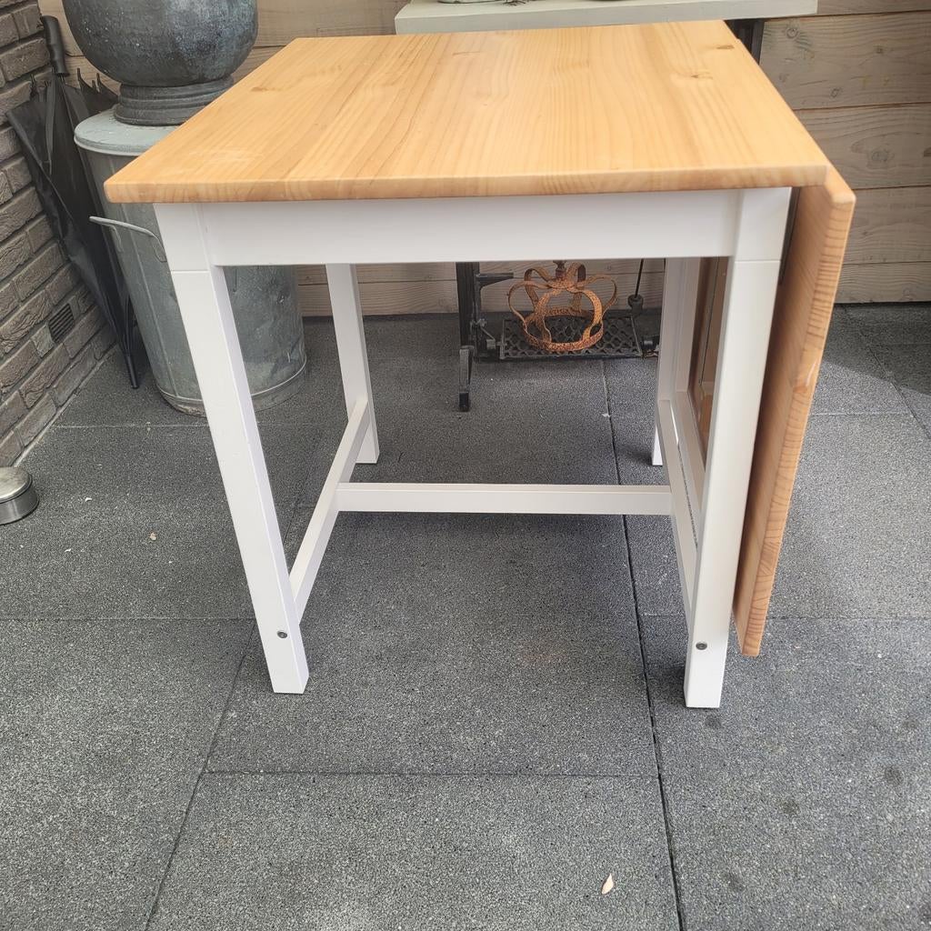 Eettafel uitschuifbaar, Huis en Inrichting, Tafels | Eettafels, Ophalen, Rechthoekig, 50 tot 100 cm