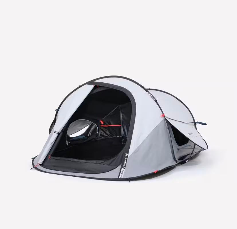 ZGAN Quecha Pop-Up tent 2 personen (1x gebruikt), Caravans en Kamperen, Tenten, Ophalen, Zo goed als nieuw, Tot en met 2