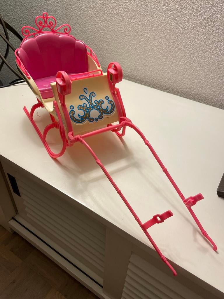 Roze Arrenslee voor Barbie - Zo goed als nieuw, Ophalen of Verzenden, Zo goed als nieuw, Barbie